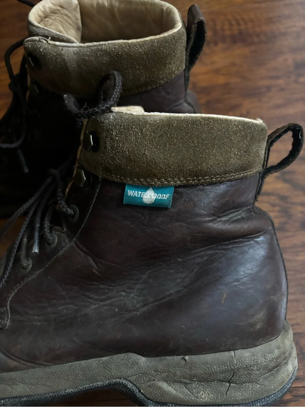Twisted X Waterproof Hiker Boots Brown Leather Lace-Up Outdoor Work Footwear